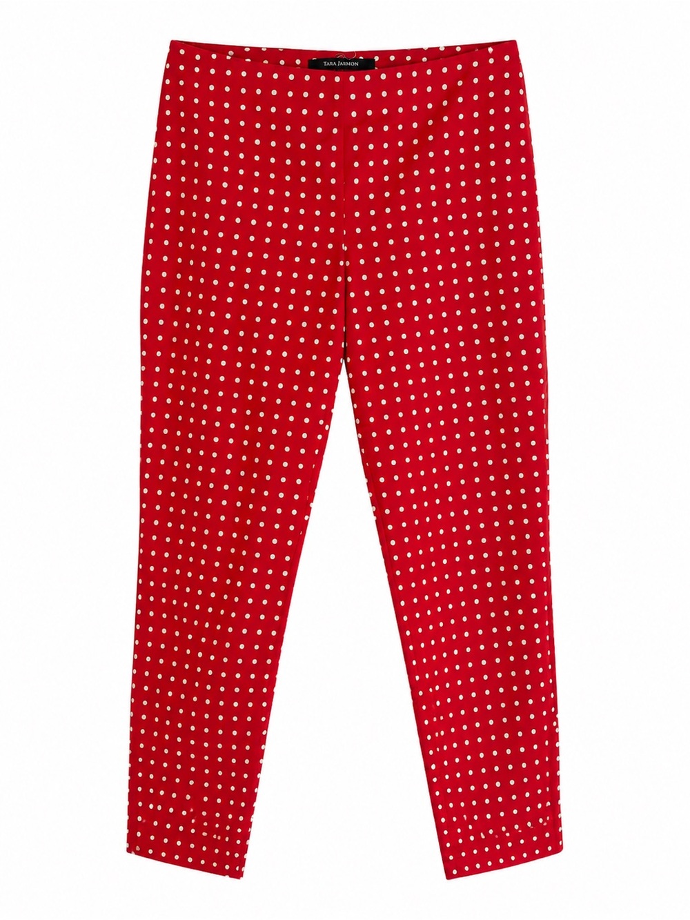Tara Jarmon Red White Polka Dot Ankle Pants Size 38